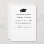 Moderne stijlvolle foto High School afstudeerfeest Kaart (Achterkant)