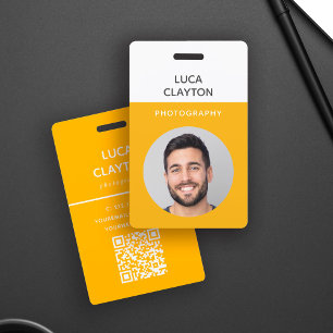 Moderne Stijlvolle Foto Professionele QR-code Logo Badge