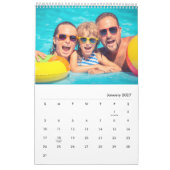 Moderne stijlvolle fotofamilie 2026 kalender (Jan 2027)