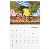 Moderne stijlvolle fotofamilie 2026 kalender (Jan 2027)