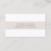 Moderne, stijlvolle, geavanceerde, luxe laptop visitekaartje (Achterkant)