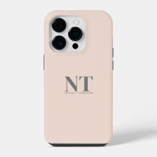 Moderne stijlvolle gemarkeerde roze pastel kleurbl iPhone 14 plus hoesje