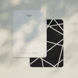 Moderne, stijlvolle geodetische monografie notitiekaartje