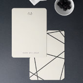 Moderne, stijlvolle geodetische monografie notitiekaartje