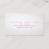 Moderne, stijlvolle geometrische lips maken arties visitekaartje (Achterkant)