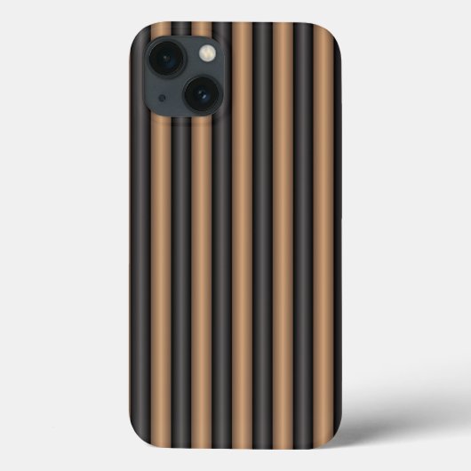 Moderne Stijlvolle geroosterde bruine strepen met Case-Mate iPhone Case (Achterkant)