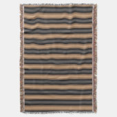Moderne Stijlvolle geroosterde bruine strepen met  Deken (Voorkant Verticaal)