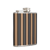 Moderne Stijlvolle geroosterde bruine strepen met Heupfles (Rechts)