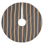 Moderne Stijlvolle geroosterde bruine strepen met  Kerstboom Rok (Voorkant)