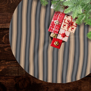 Moderne Stijlvolle geroosterde bruine strepen met Kerstboom Rok