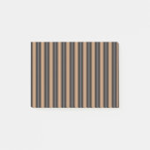 Moderne Stijlvolle geroosterde bruine strepen met Post-it® Notes (Voorkant)