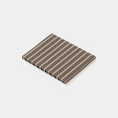 Moderne Stijlvolle geroosterde bruine strepen met Post-it® Notes (Schuin)