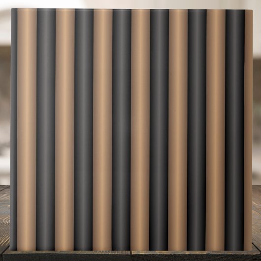 Moderne Stijlvolle geroosterde bruine strepen met  Tegeltje