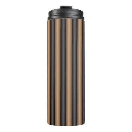 Moderne Stijlvolle geroosterde bruine strepen met  Thermosbeker