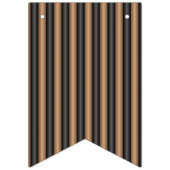 Moderne Stijlvolle geroosterde bruine strepen met Vlaggetjes (Tweede vlag)