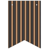 Moderne Stijlvolle geroosterde bruine strepen met Vlaggetjes (Derde vlag)