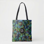 Moderne stijlvolle girly kleurrijke polka dot tote bag (Voorkant)