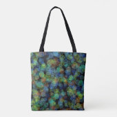 Moderne stijlvolle girly kleurrijke polka dot tote bag (Achterkant)