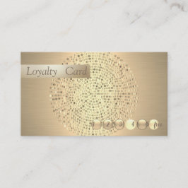 Moderne, stijlvolle Gold Confetti Loyalty Kaart