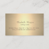 Moderne, stijlvolle Gold Confetti Loyalty Kaart (Achterkant)