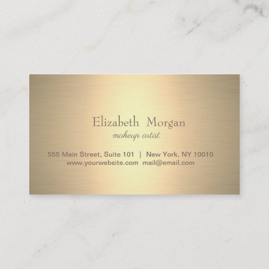 Moderne, stijlvolle Gold Confetti Loyalty Kaart (Achterkant)