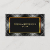 Moderne, stijlvolle Gold lijst zwart gevarieerd pa Visitekaartje (Voorkant)