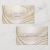 Moderne stijlvolle, gouden cirkels visitekaartje (Voorkant / Achterkant)