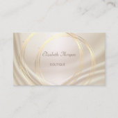 Moderne stijlvolle, gouden cirkels visitekaartje (Voorkant)