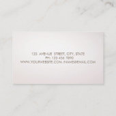 Moderne stijlvolle, gouden cirkels visitekaartje (Achterkant)