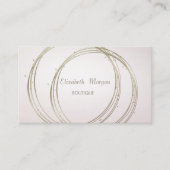 Moderne stijlvolle, gouden cirkels visitekaartje (Voorkant)