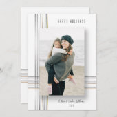 Moderne, stijlvolle gouden en zilveren valschaduw  (Voorkant / Achterkant)