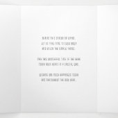 Moderne, stijlvolle gouden en zilveren valschaduw drieluik kaart (Binnenkant midden)