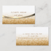 Moderne, stijlvolle, goudgalerij, Bokeh Visitekaartje (Voorkant / Achterkant)