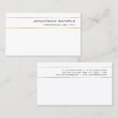 Moderne stijlvolle goudstriped Luxury Design Trend Visitekaartje (Voorkant / Achterkant)