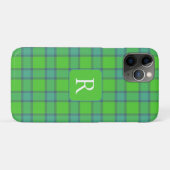 Moderne stijlvolle groene & blauwe geruite tartan Case-Mate iPhone case (Achterkant (horizontaal))