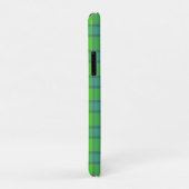 Moderne stijlvolle groene & blauwe geruite tartan Case-Mate iPhone case (Achterkant/rechts)