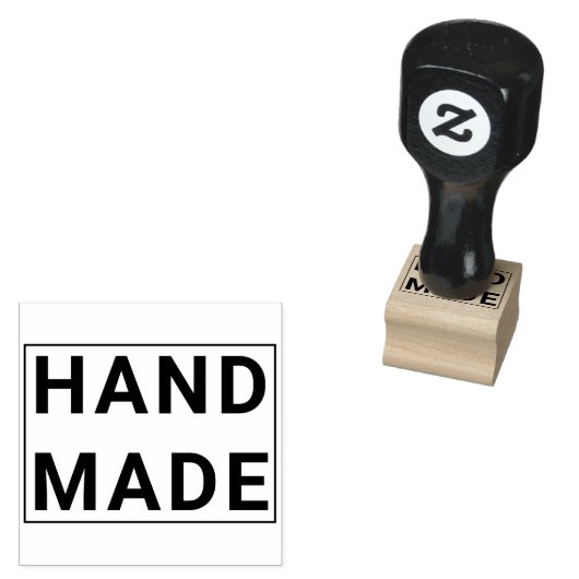 Moderne Stijlvolle Handgemaakte Professionele Rubberstempel (Gestempeld)