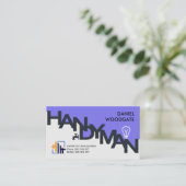 Moderne, stijlvolle Handyman Signage Home Construc Visitekaartje (Staand voorkant)