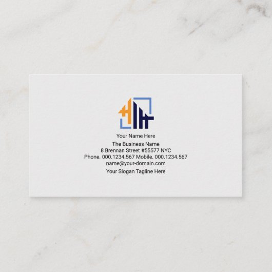 Moderne, stijlvolle Handyman Signage Home Construc Visitekaartje (Achterkant)