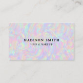 Moderne, stijlvolle holografische schoonheidsspeci visitekaartje (Voorkant)