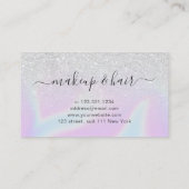  moderne, stijlvolle holografische vormgeving visitekaartje (Achterkant)