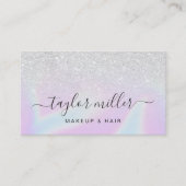  moderne, stijlvolle holografische vormgeving visitekaartje (Voorkant)