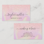  moderne, stijlvolle holografische vormgeving visitekaartje (Voorkant / Achterkant)