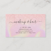  moderne, stijlvolle holografische vormgeving visitekaartje (Achterkant)