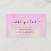 moderne, stijlvolle holografische vormgeving visitekaartje (Achterkant)