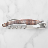 Moderne stijlvolle houten Kurkentrekker flesopener (Achterkant)