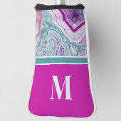 Moderne stijlvolle initiaal monogram golfheadcover (Draai 90)