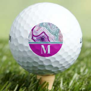 Moderne stijlvolle initiële monogram golfballen