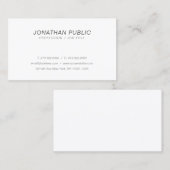 Moderne, stijlvolle, italiaanse, eenvoudige tintel visitekaartje (Voorkant / Achterkant)