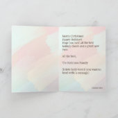 Moderne Stijlvolle Jolly Vakantie Kerstmis Groet Kaart (Binnen)